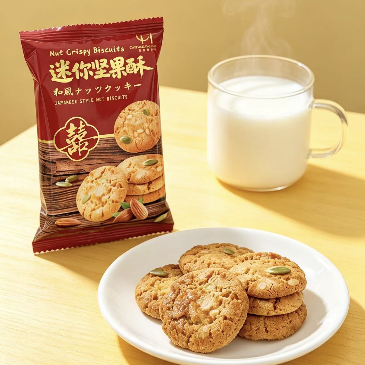 桃酥迷你坚果酥性饼干结婚喜饼散装小包装休闲零食早餐点心零食