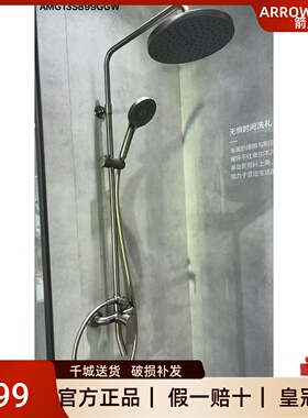箭牌卫浴门店同款AMG13S899GGW枪灰色挂墙式花洒套装高档淋浴器
