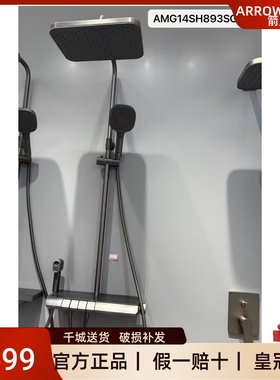 箭牌门店同款AMG14SH893SGGW枪灰色恒温K50淋浴花洒套装带喷枪