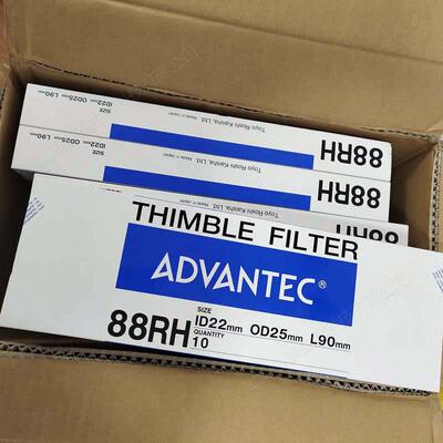 议价Thimble Filter Advantec 石英纤维滤纸筒88RH ID22 OD25 L90
