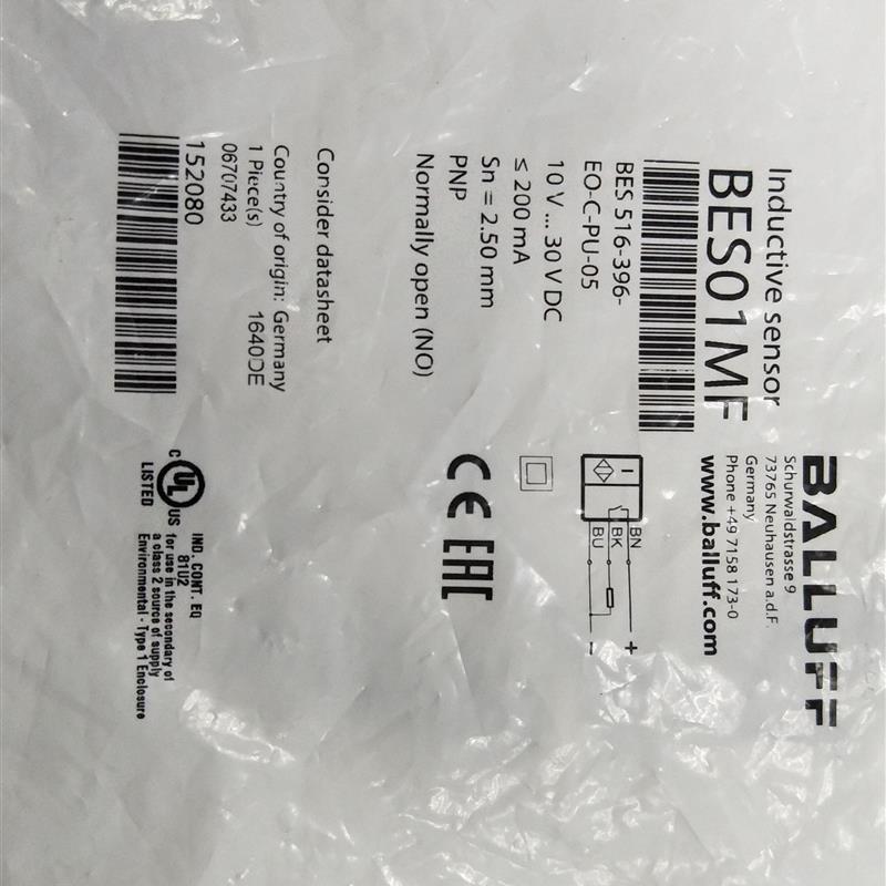 议价巴鲁夫BES01MF电标准传器BES 516-396-EO-C-PU-05期