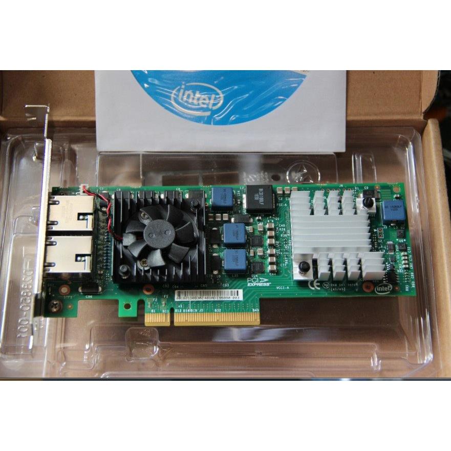 议价 Intel X520-T2 E10G42BT 万兆 双口 电口网卡 82599es PCI-