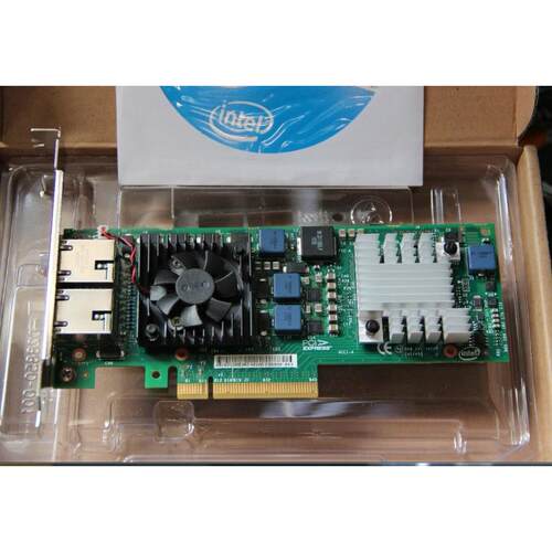 议价 Intel X520-T2 E10G42BT 万兆 双口 电口网卡 82599es PCI-