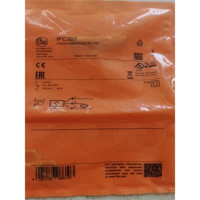 议价易福门IFM 电接近开关 IFC207压力开关