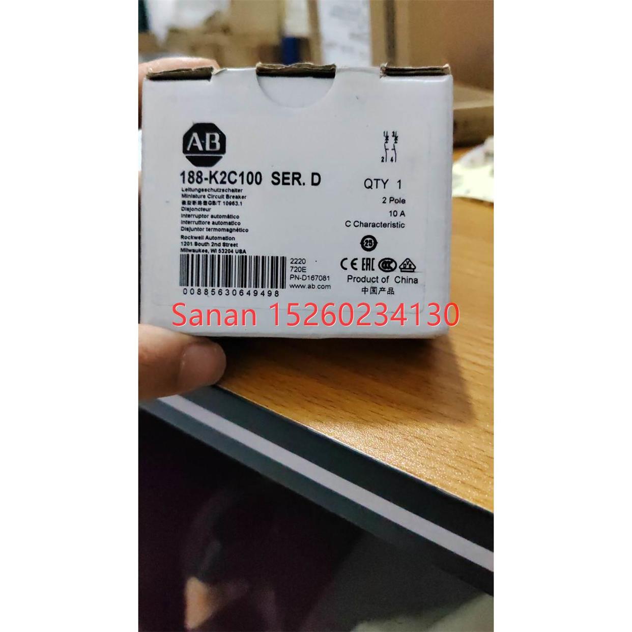 议价188-1K2C100 AB断路器到
