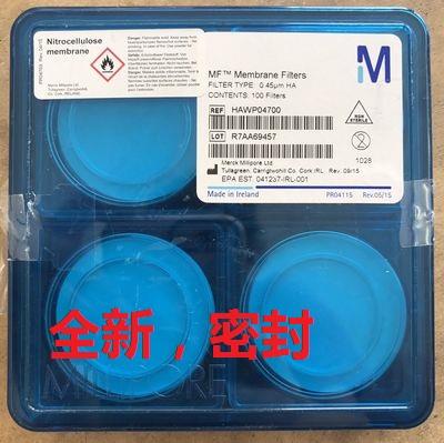 议价Millipore密理博HAWP04700混合纤维素酯滤膜0.45umX47mm
