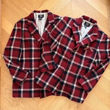 RRL早期90S老款三行标加厚户外西部复古羊毛夹克外套