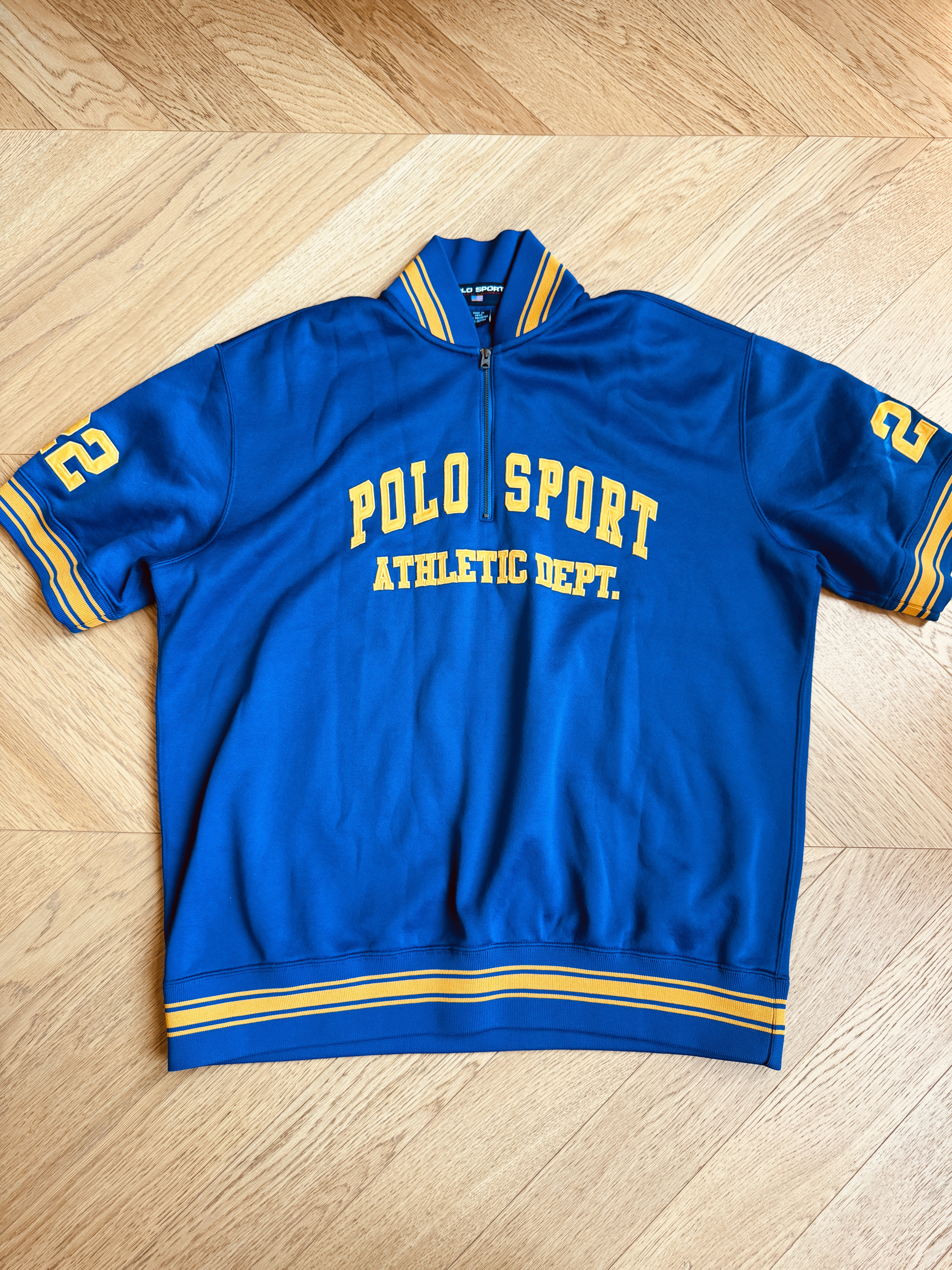 RL老款sport系列短袖棒球服T恤