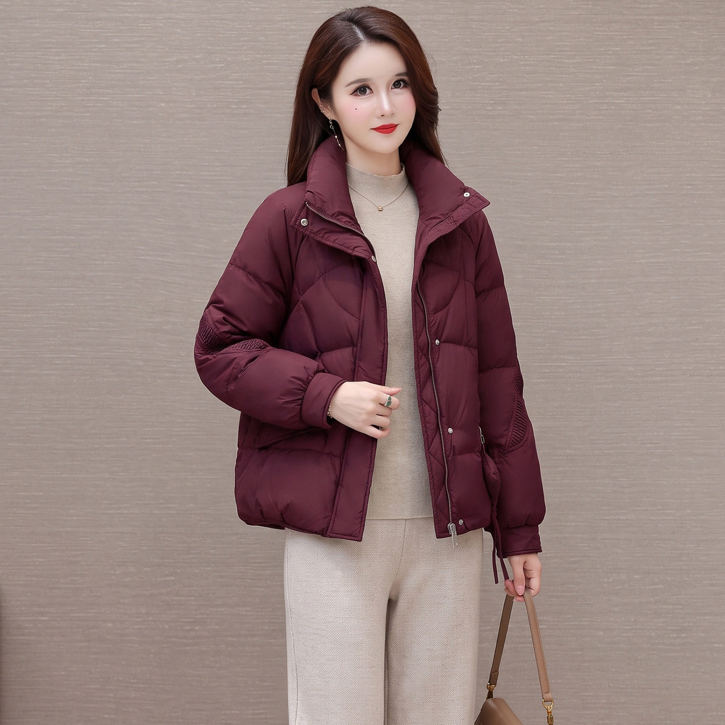 冬季中青年短款棉衣棉服女装2026新款洋气中年妈妈装棉袄外套上衣