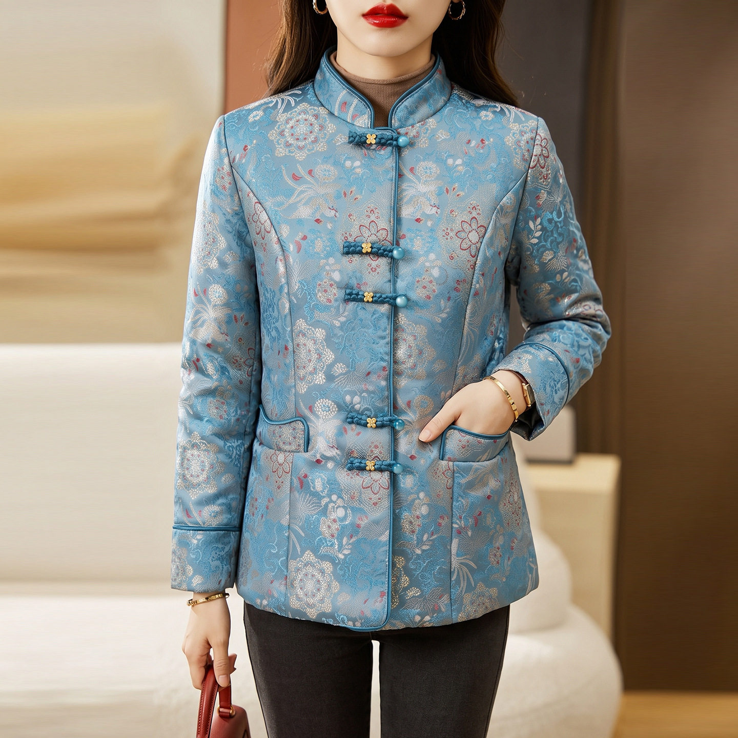 新中式中年妈妈冬装国风棉衣2026新款中青年女装洋气棉服外套棉袄