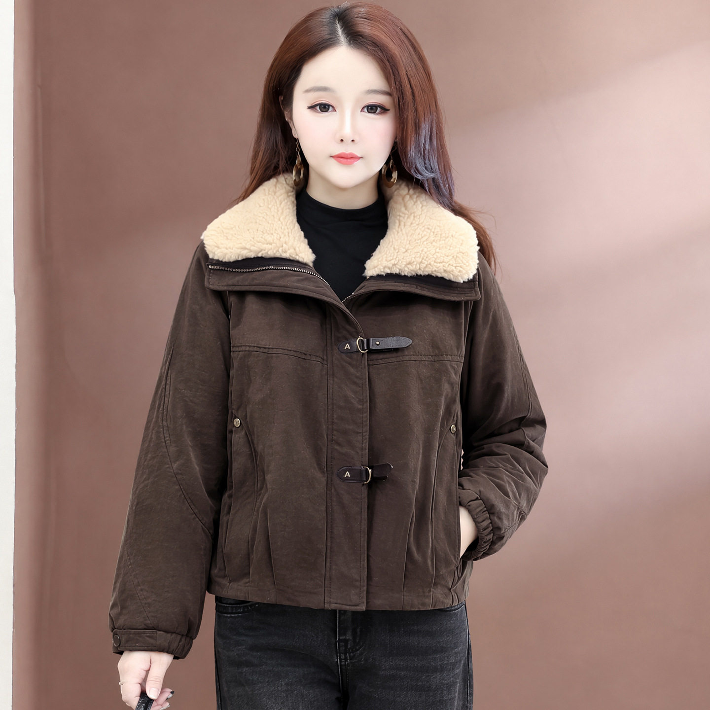 中青年女装休闲羽绒服外套短款2026冬新款洋气显瘦保暖白鸭绒上衣