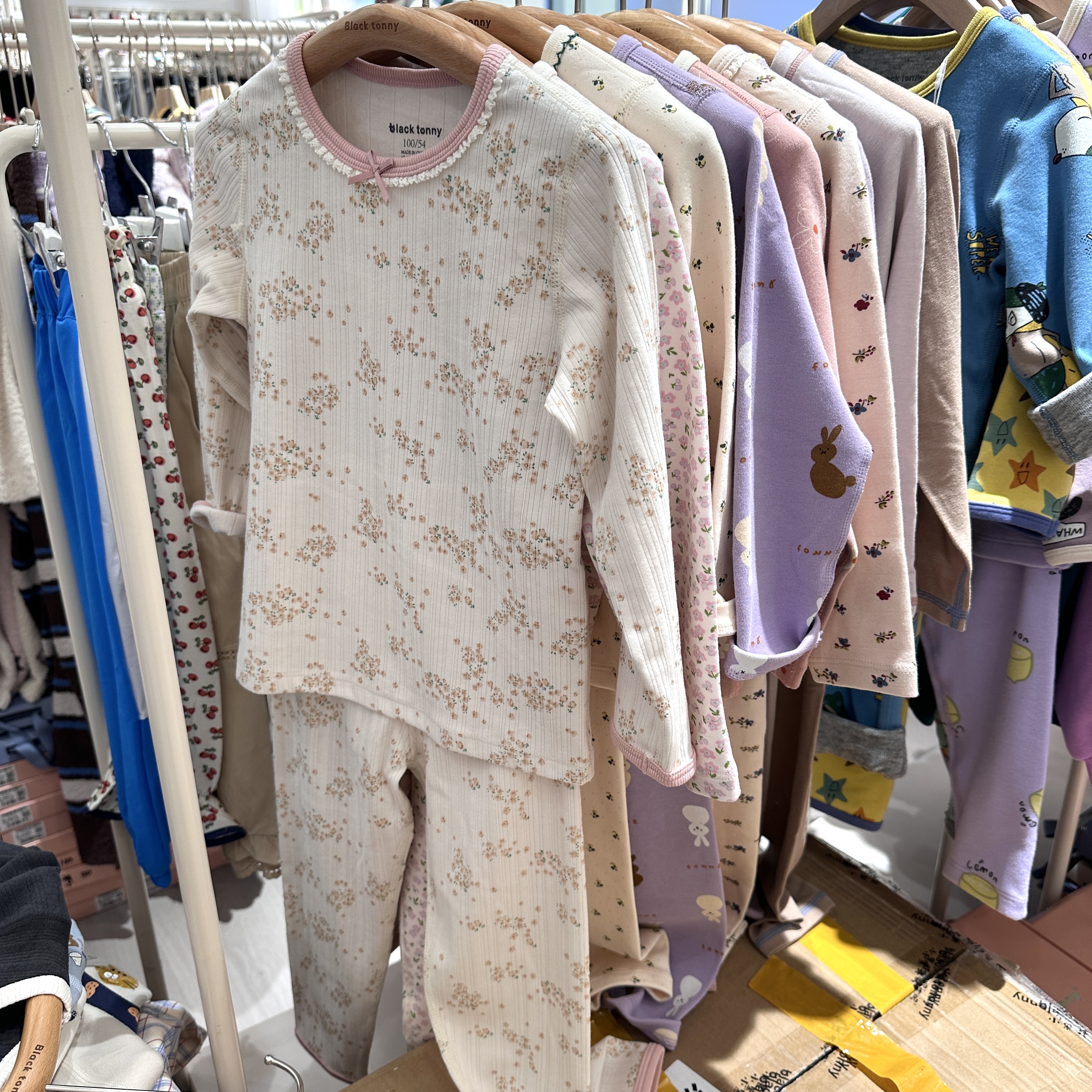 小黑托昵秋冬新款女童舒绒棉磨毛加厚秋衣秋裤内衣套装保暖衣厚