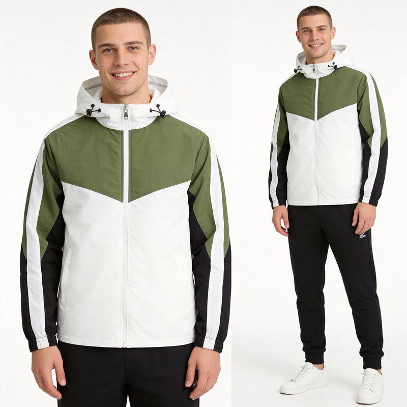 【厂家直销】2026新品男士连帽运动休闲夹克外套春秋季套网休闲运