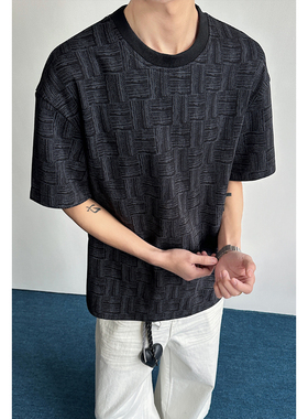 2026 夏季新款 港风内景大码圆领短袖T恤M-5X HT26211-特P20-控价