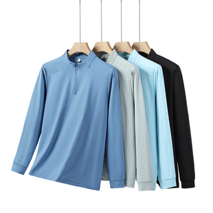 潮牌商务休闲打底pol 轻薄运动t恤2025年春夏季 迪桑特同款 防晒长袖