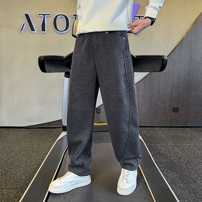 针织休闲卫裤【1163】p69控105 莱塞尔7.3%锦纶4.9%羊毛3.9%氨纶3