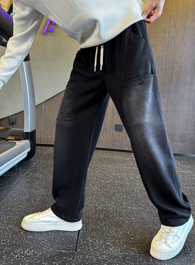 水洗针织休闲卫裤【70009】p69控105 棉58.4%聚酯纤维41.6% 尺码M