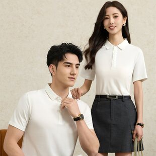 2026夏季新款220克摁扣纯色翻领polo衫商务百搭工作服装t恤男团体