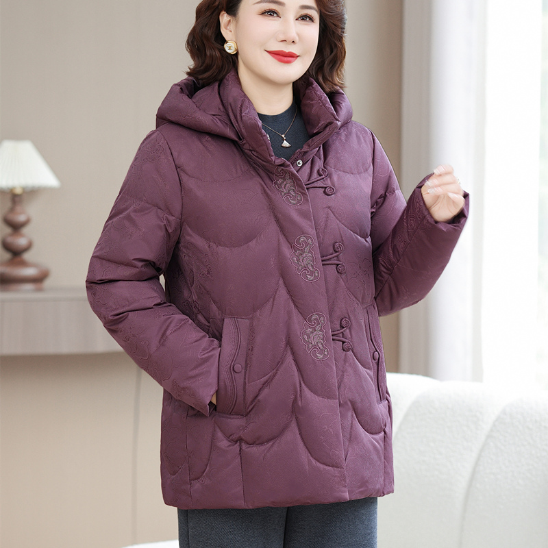 波士顿官方旗舰店妈妈装鹅绒服厚