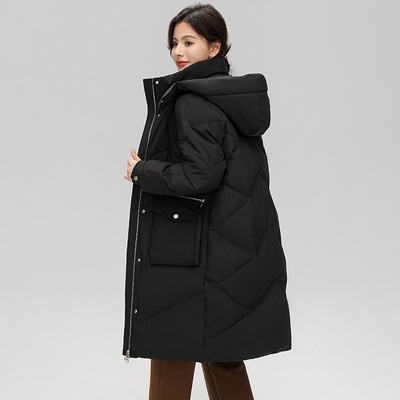 波斯顿官方旗舰店羽绒服女款过膝