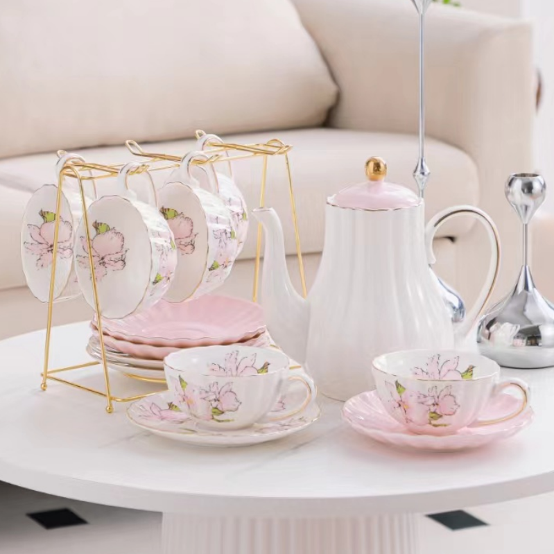 高颜值欧式陶瓷咖啡杯碟套装茶具