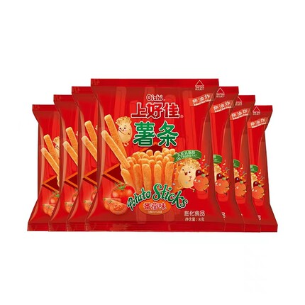 上好佳番茄味薯条8g*20包膨化办公室小吃吃货零食休闲食品