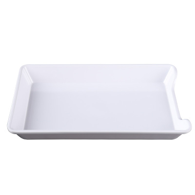 小吃碟子长方形家用烧烤碟子菜碟零食盘
