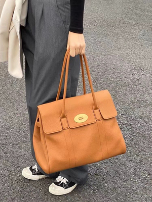 CHELSEA-头层牛皮单肩大容量通勤包女包托特包腋下包单肩包律师包