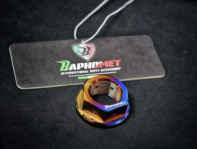 台湾巴风特精品 64钛合金后轮螺母 钛合金烧蓝 TMAX530 560 TL500