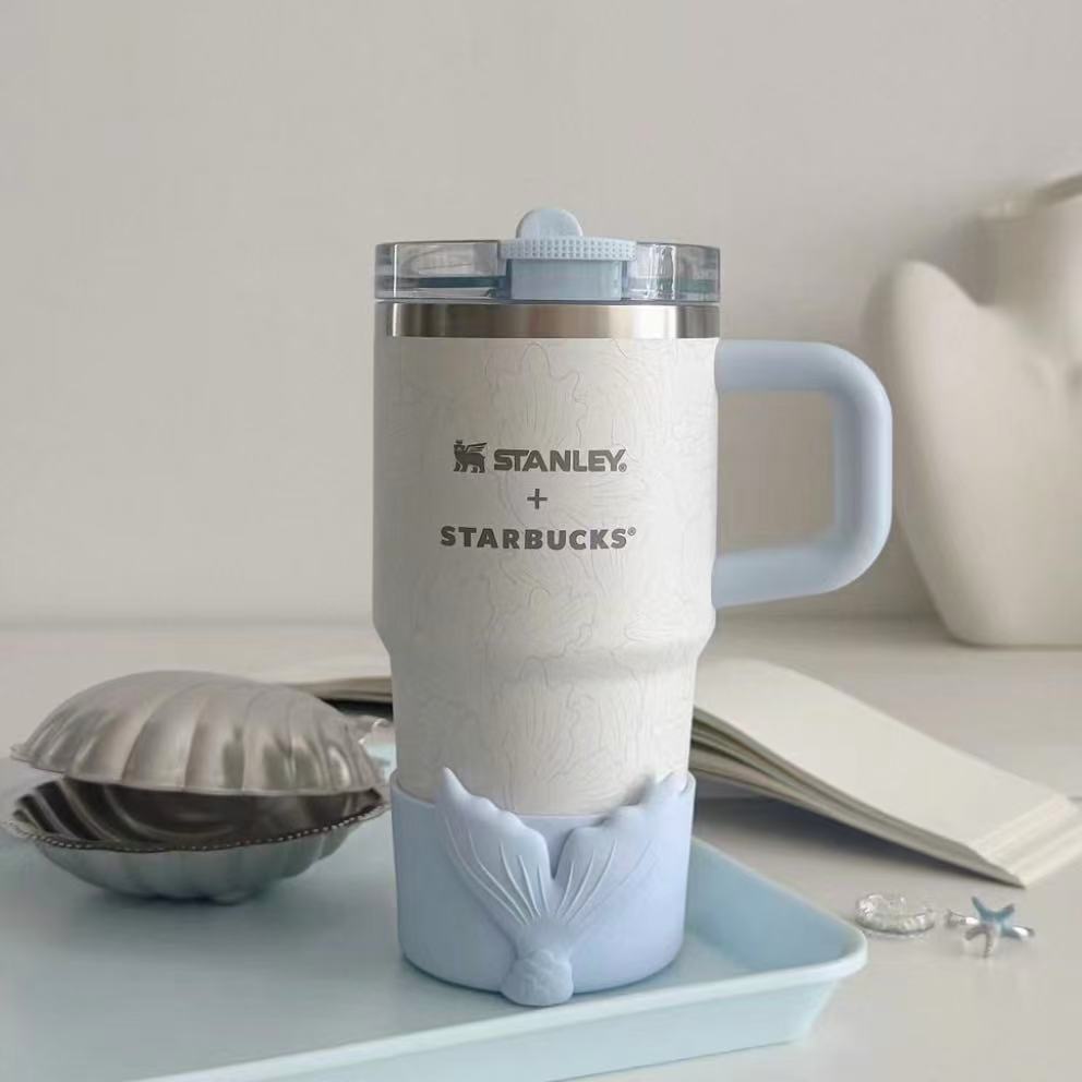 thumbnail for Starbucks Cup 591ml Undersea Encounter Stanley Simple Desktop Collaboration Stainless Steel Straw Cup