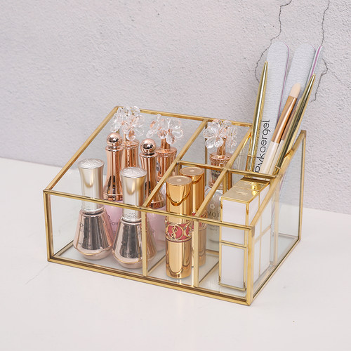 北欧ins简约风美甲护肤品置物架