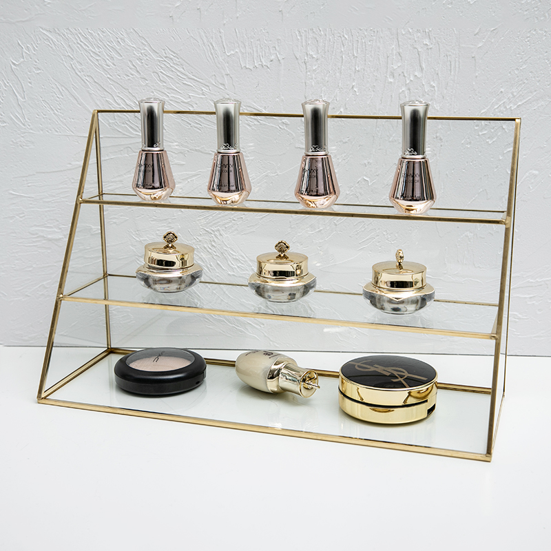 ins风饰品收纳架珠宝透明玻璃