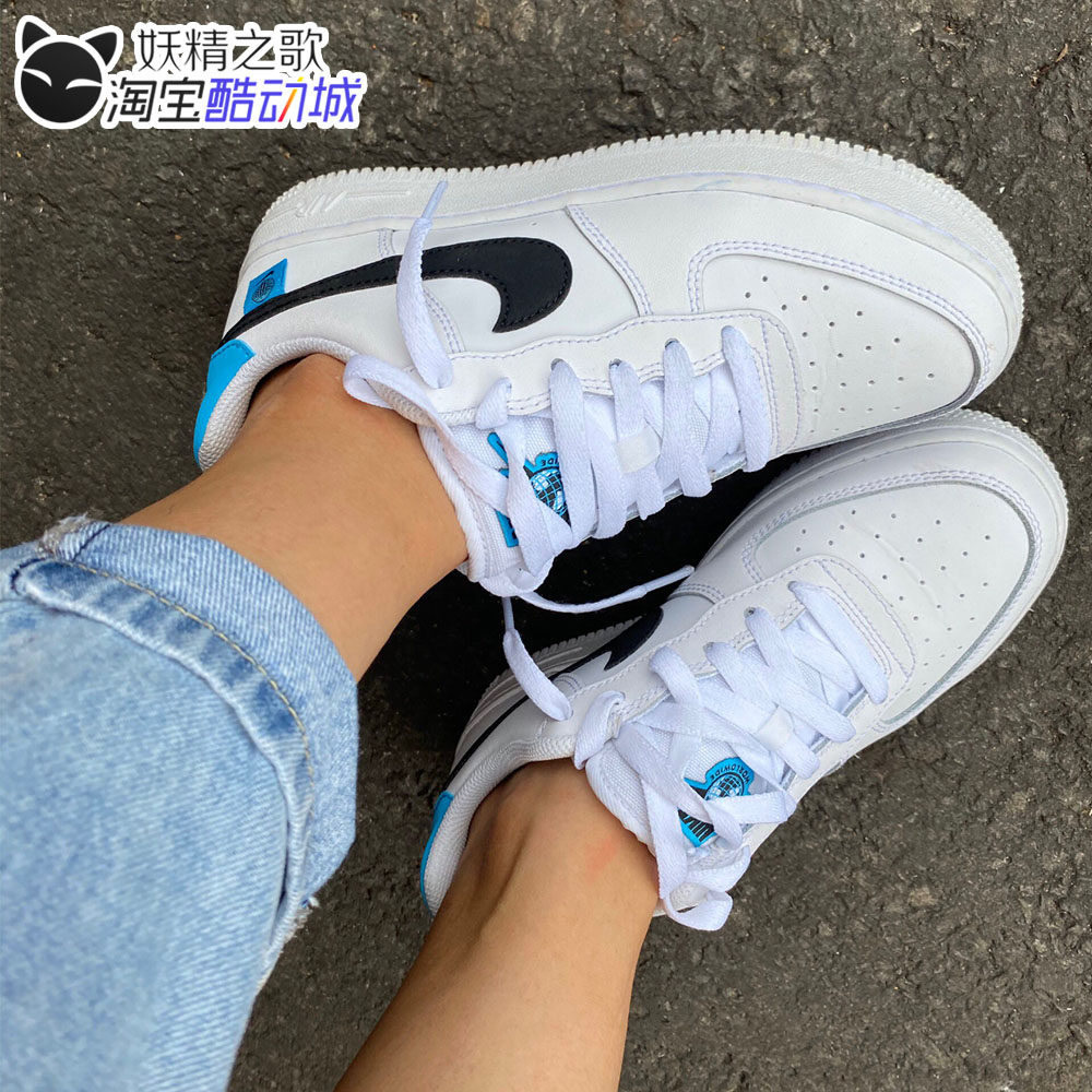 妖精之歌 nike air force 1 af1worldwide蓝白 板鞋  cn8533-100