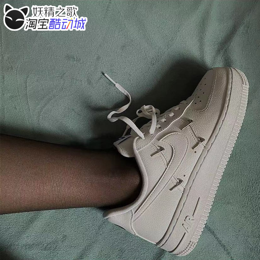 妖精之歌 nike air force1 af1四钩纯白 泫雅同款板鞋 ct1990-100