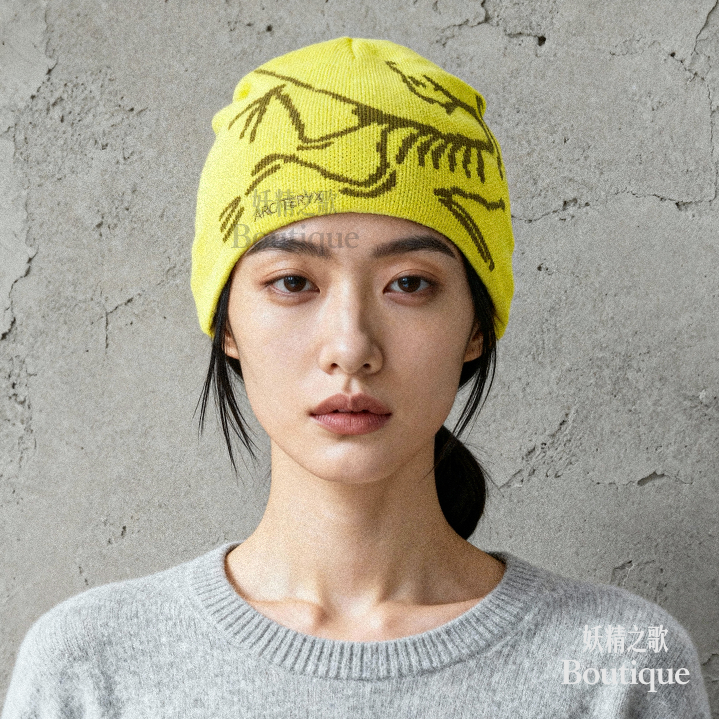 Arcteryx 始祖鸟 男女同款 羊毛 滑雪冷帽针织帽  韩国代购