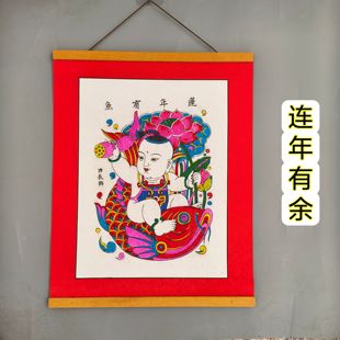蛇年潍坊杨家埠木版年画门神摇钱树娃娃多款挂画手工新年装饰传统