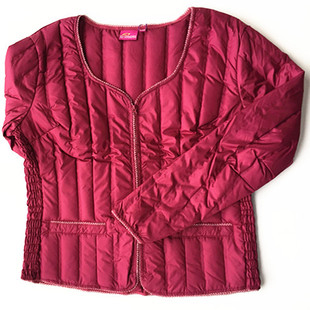 雪银狐羽绒服新款女士秋冬拉链纯色轻薄修身长袖内穿羽绒保暖内衣