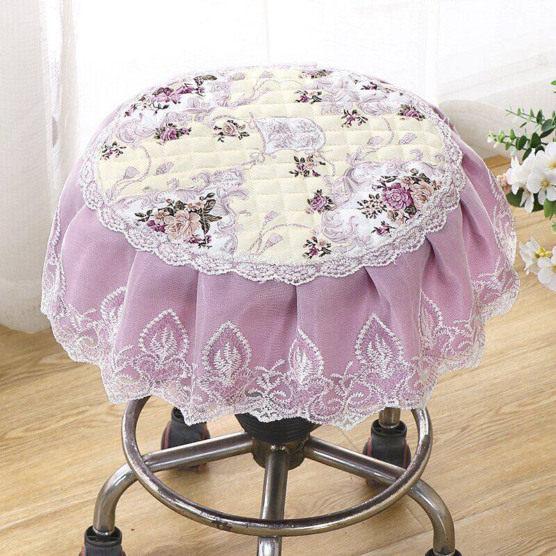 保暖圆形凳子套罩坐垫屁垫加厚坐垫家用坐垫家用凳子套罩蕾丝花边,居家布艺,椅垫,淘宝优惠券,粉丝福利购,淘宝优惠卷