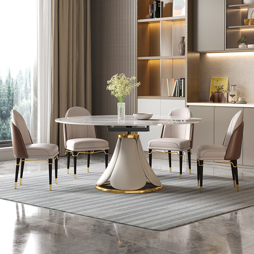 masdo/玛诗顿餐桌可旋转伸缩