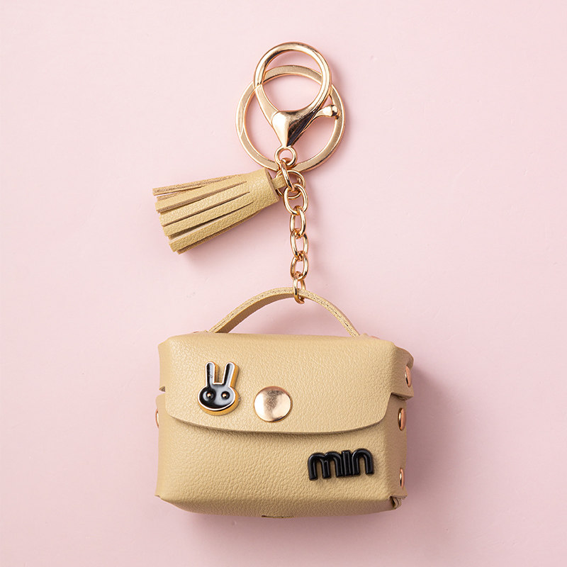 AirPodsproケース うさぎモチーフのミニバッグ型イヤホンケース