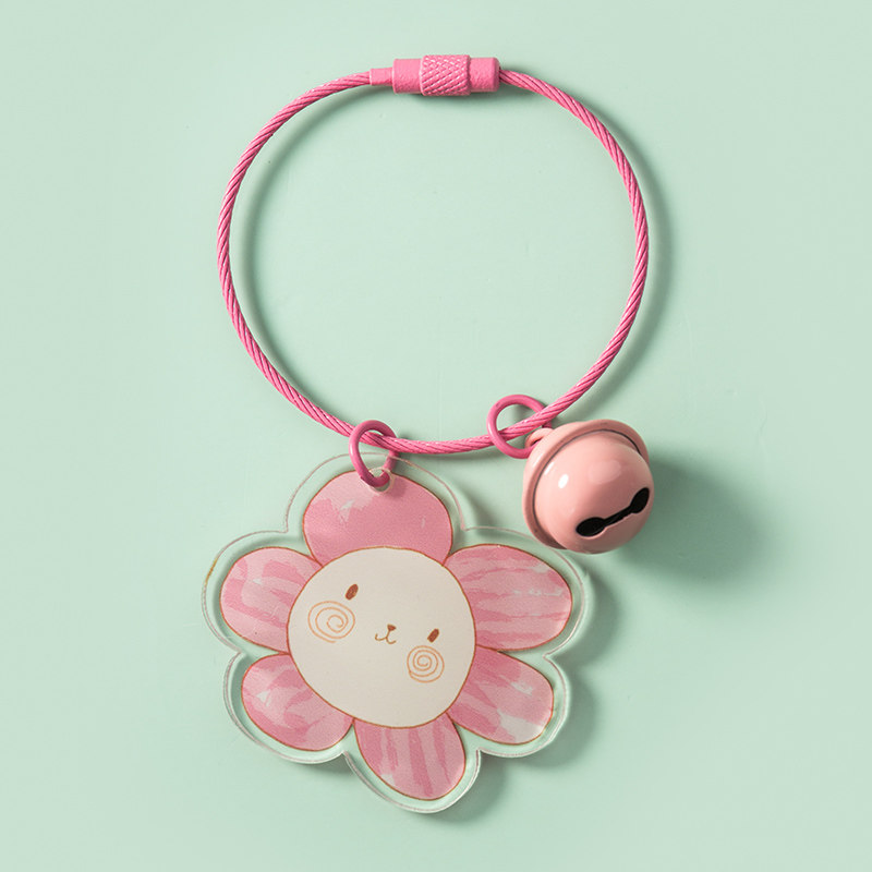 钢丝小花朵钥匙扣挂件创意个性简约车钥匙链圈环网红ins女包挂饰