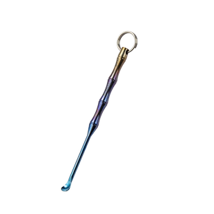 钛合金掏耳勺钥匙扣挂件高品质精致挖耳勺汽车钥匙链圈环随身便携