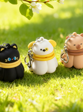 旋转羽毛球钥匙扣挂件高颜值汽车链锁圈环书包挂饰情侣包包小饰品