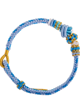 桃花结手绳礼盒装复古男女士手链