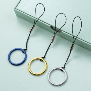 简约指环钥匙扣挂件创意个性 手机U盘吊坠汽车钥匙链圈环精致挂饰