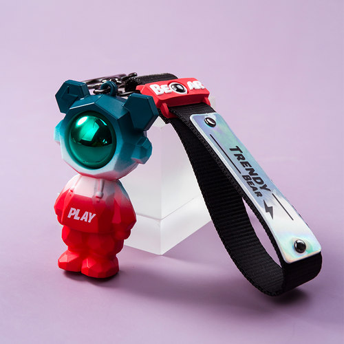 拼色小熊钥匙扣挂件包挂饰汽车链