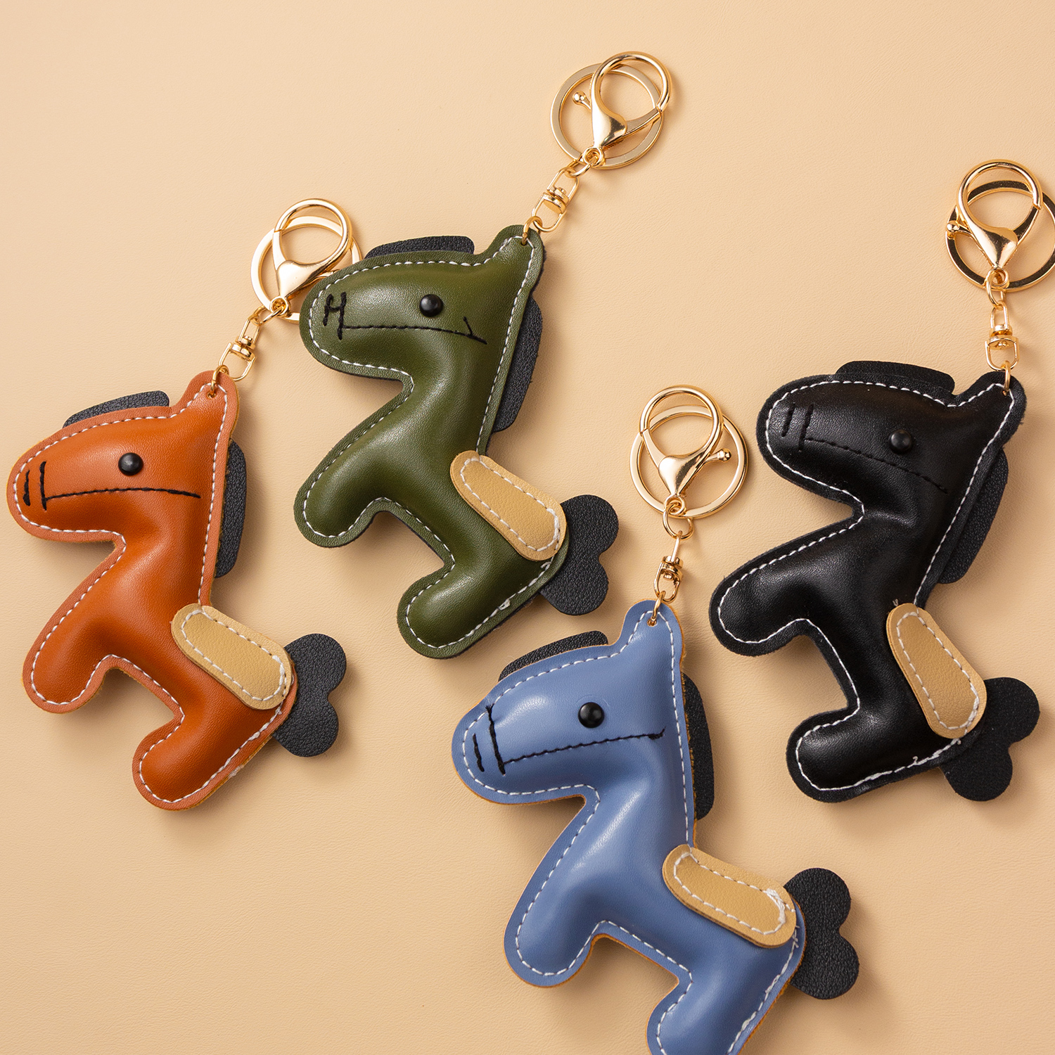 小马驹钥匙扣挂件高颜值汽车链