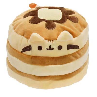 Pusheen cat胖吉猫公仔娃娃煎饼猫玩偶汉堡猫毛绒玩具ins爆款礼物