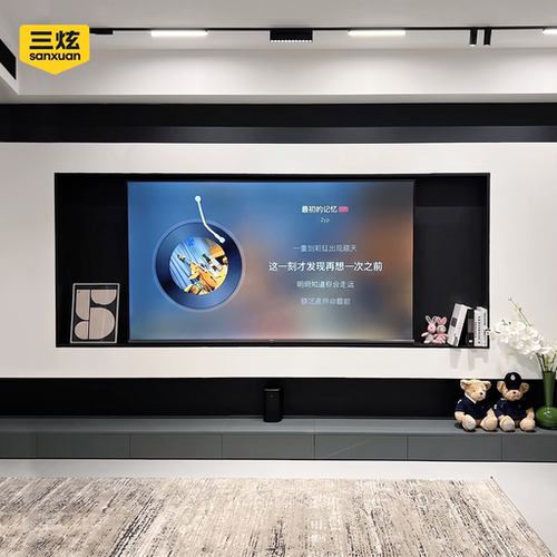 专业定制不锈钢电视机壁龛嵌入式