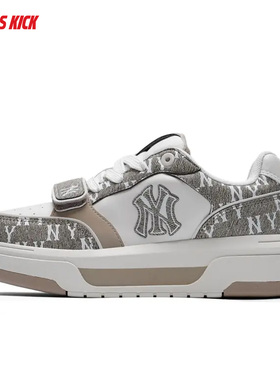 MLB 正品新款男女情侣NY复古拼接厚底时尚板鞋学长鞋 3ASXM026N